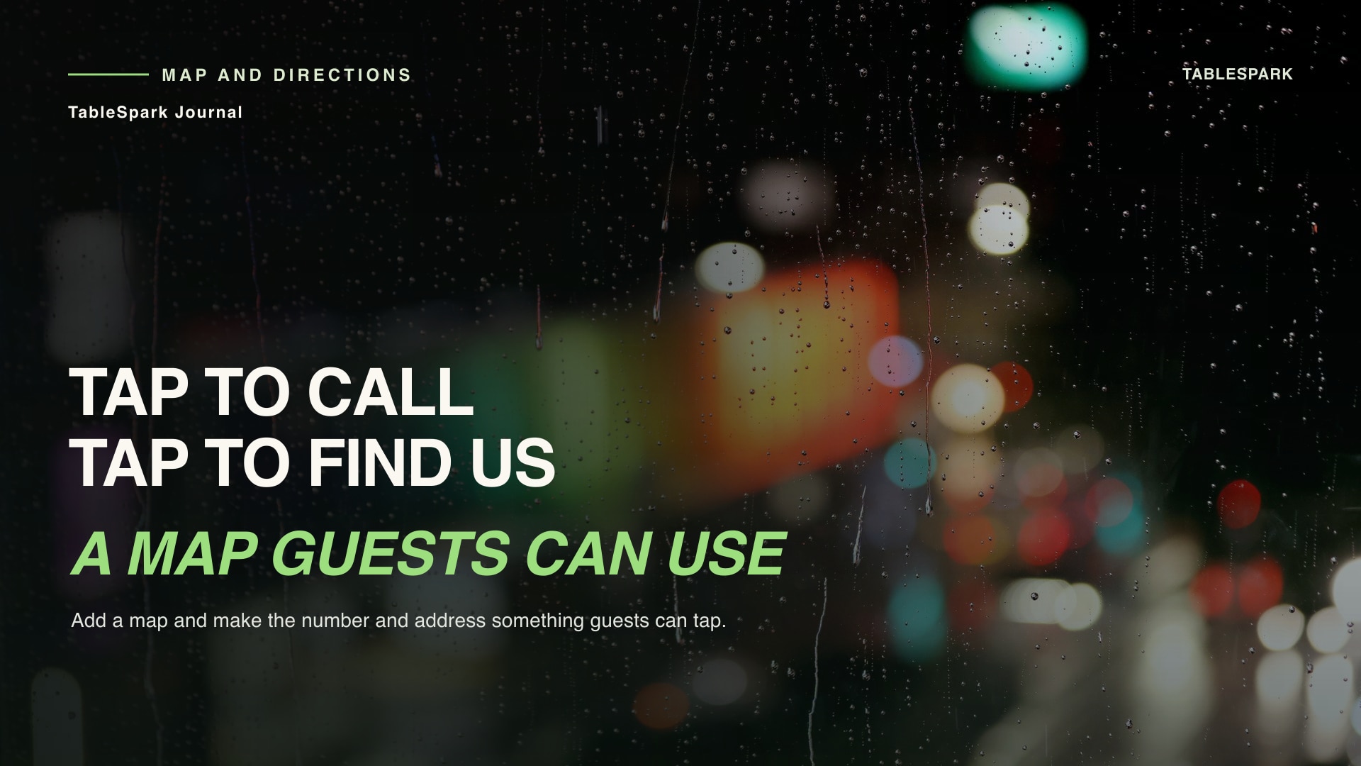 Add a Map and Directions to Your Restaurant Website