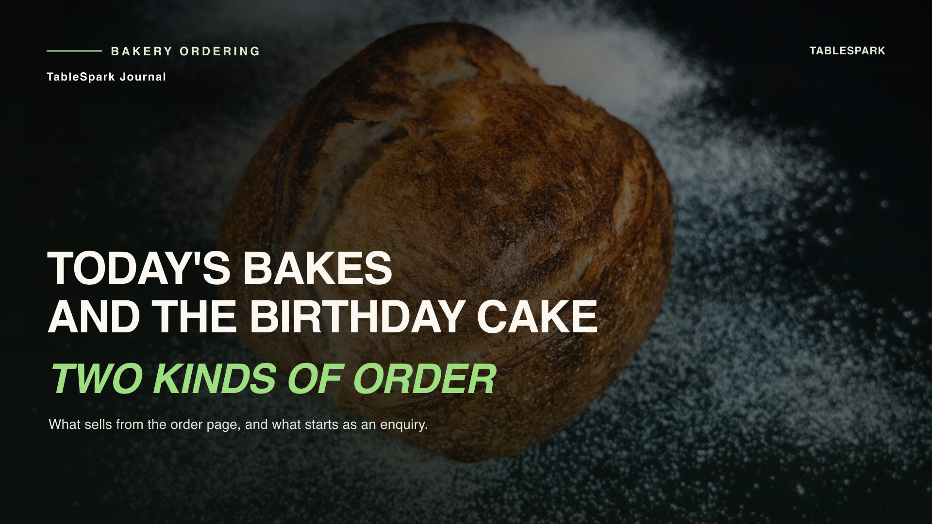 Ready Bakes Sold Online and Celebration Cakes Taken by Enquiry, on One Bakery Site