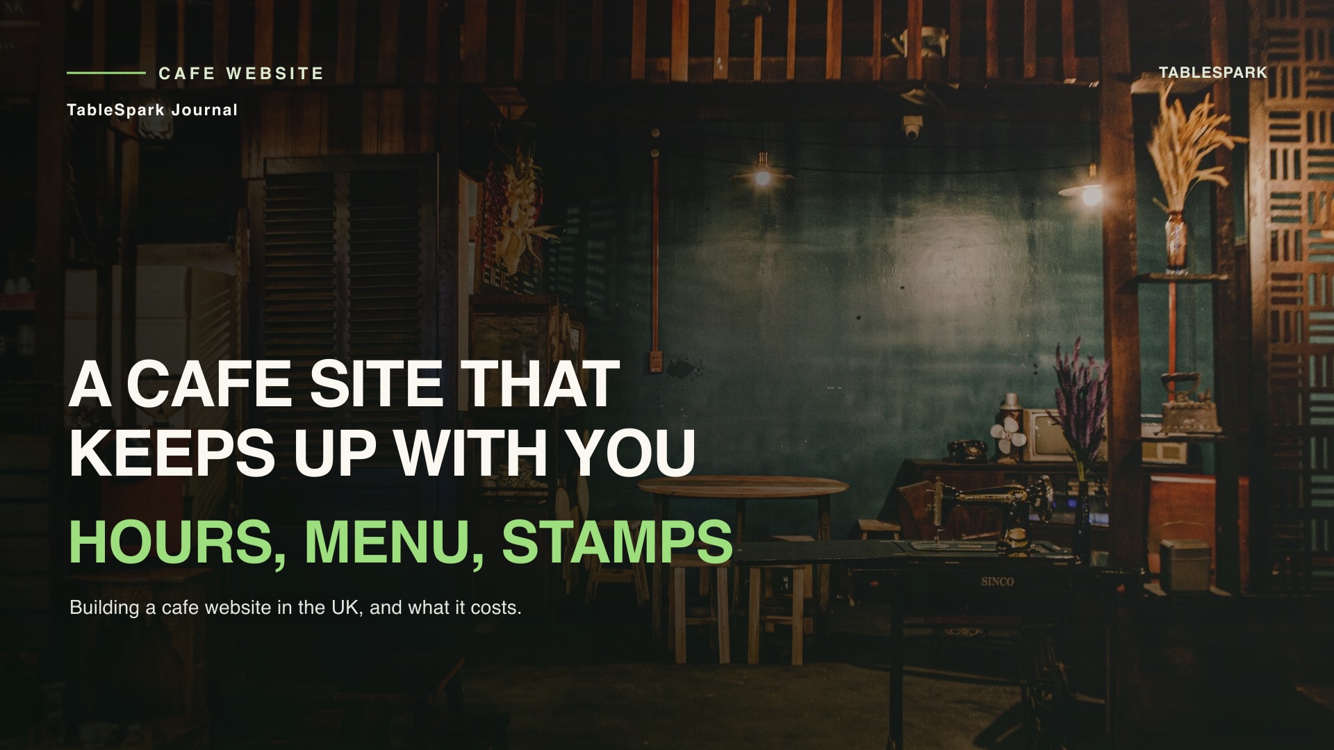 Build a Café Website in the UK
