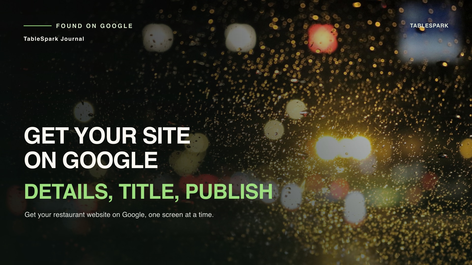 How to Get Your Restaurant Website on Google