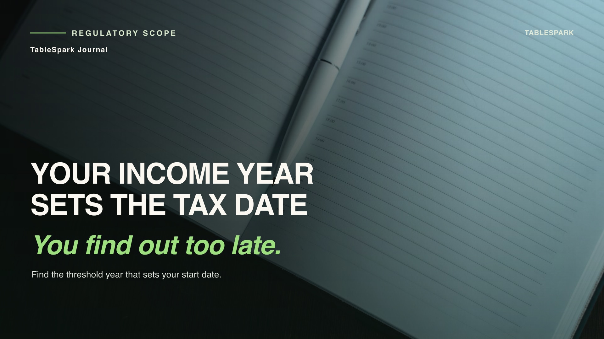 Making Tax Digital for a restaurant owner: which threshold year catches you