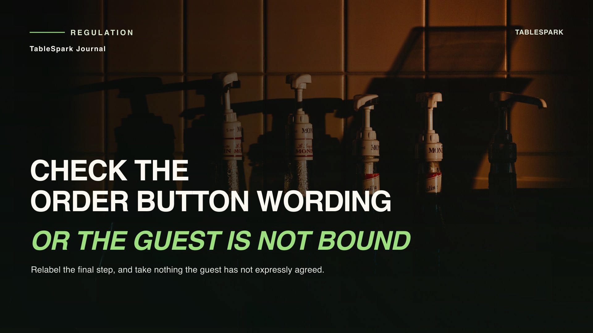 Labelling the order button with an obligation to pay, and adding nothing after it