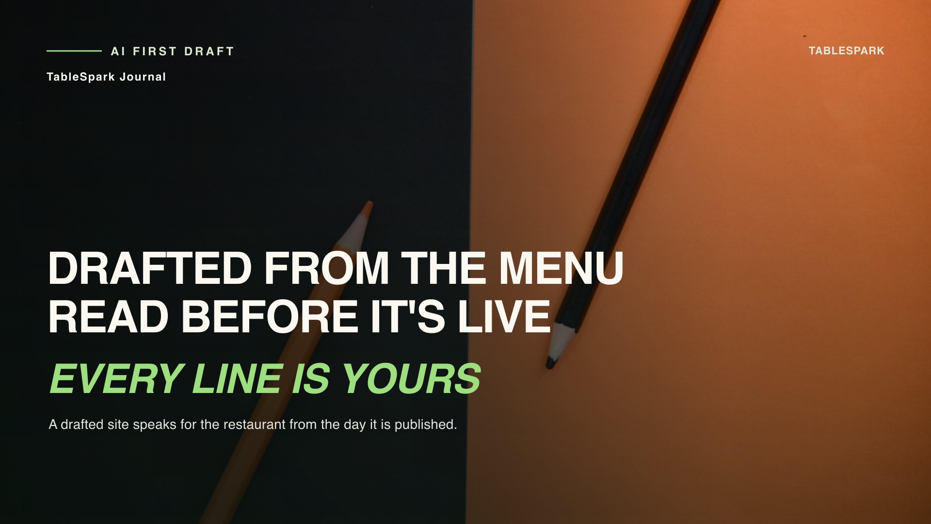 A Site Drafted From Your Menu Still Goes Live Under Your Name