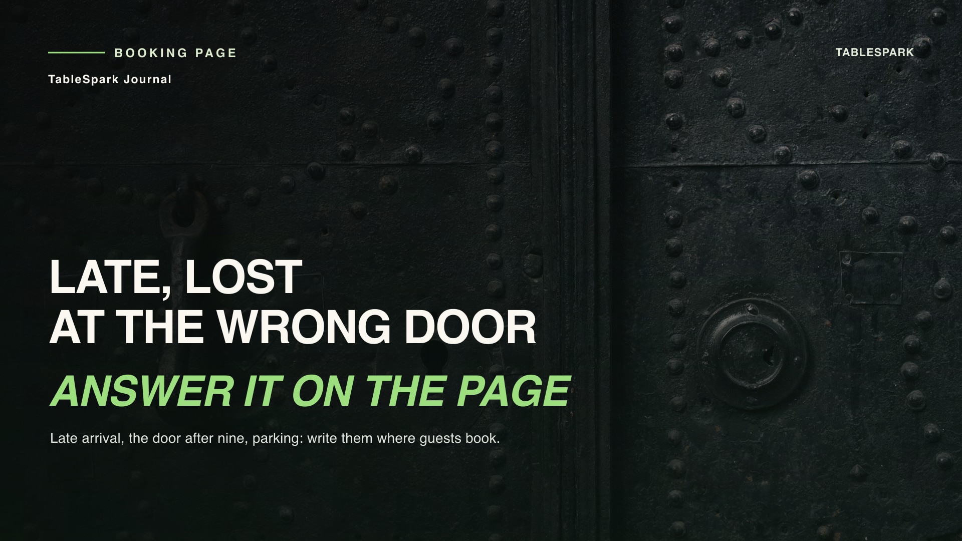 The Five Answers a Guest Wants Before They Arrive, Written in Your Own Words