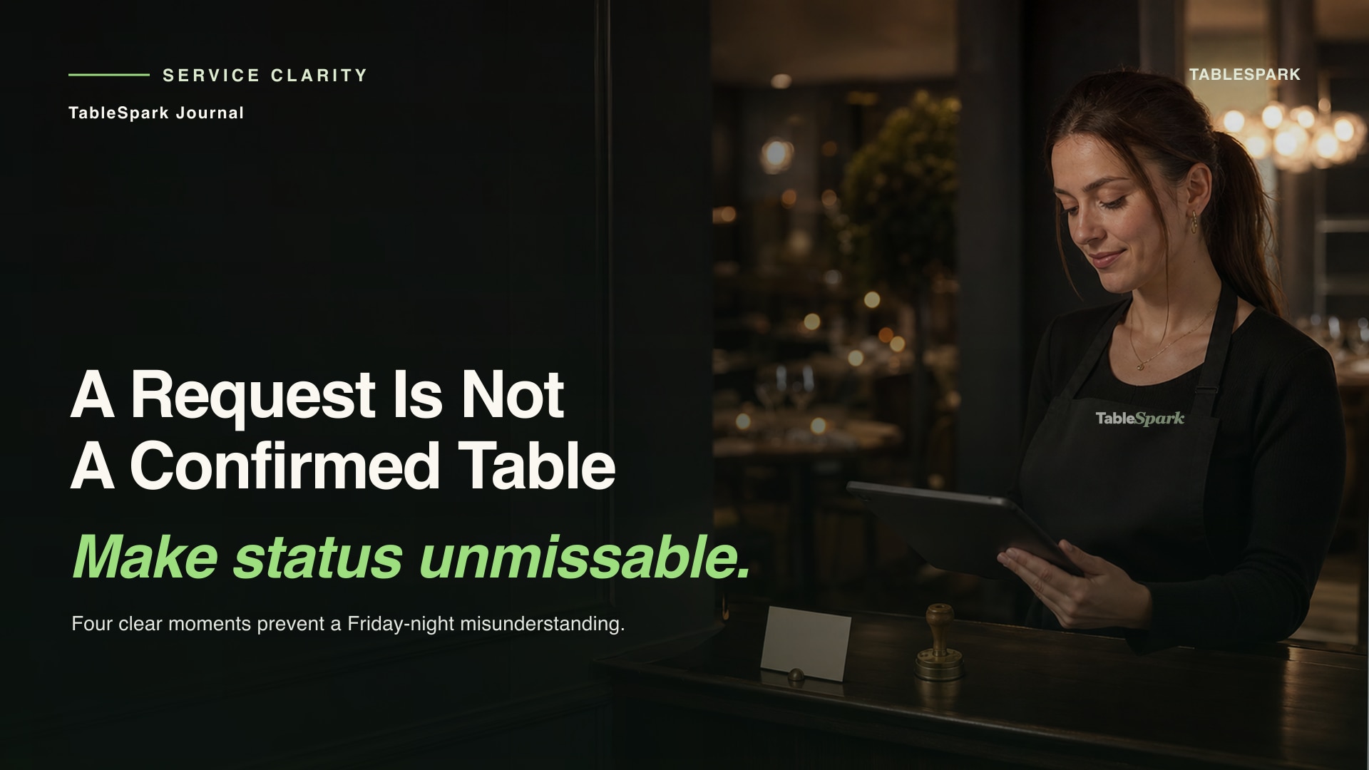 Restaurant Booking Request vs Confirmation: What Each Status Must Mean