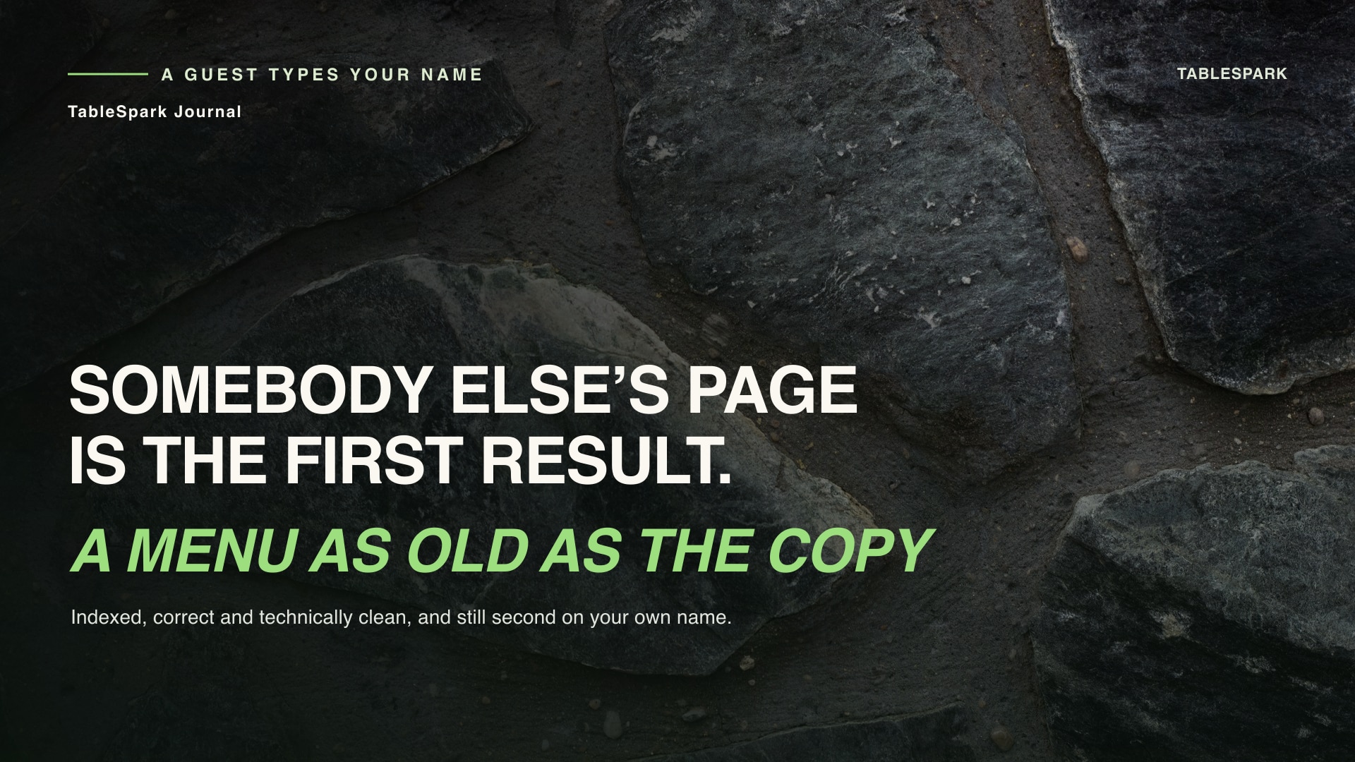 Your Own Restaurant's Name Search, and Who Actually Wins It