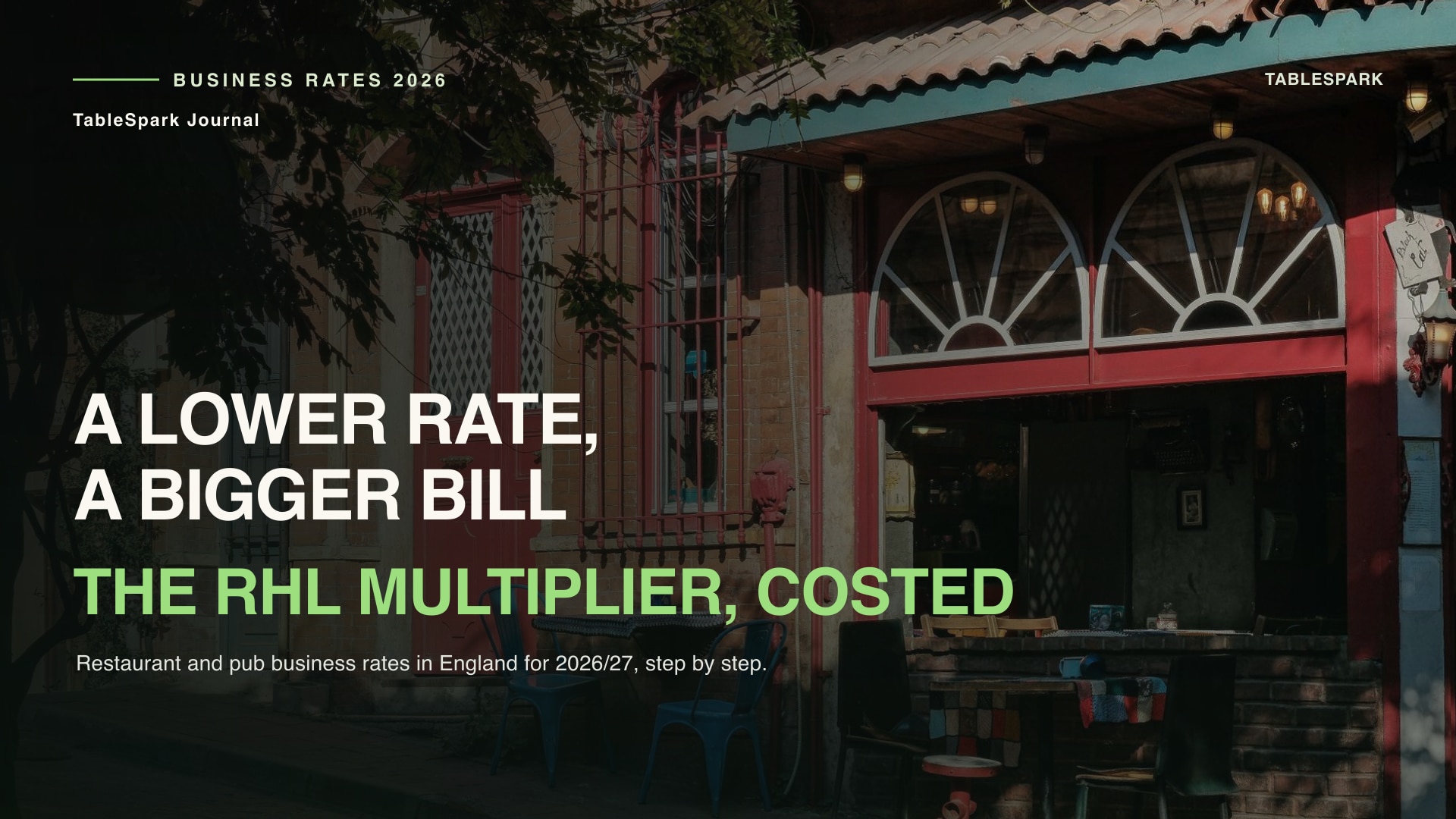 Restaurant Business Rates 2026: What You Will Pay