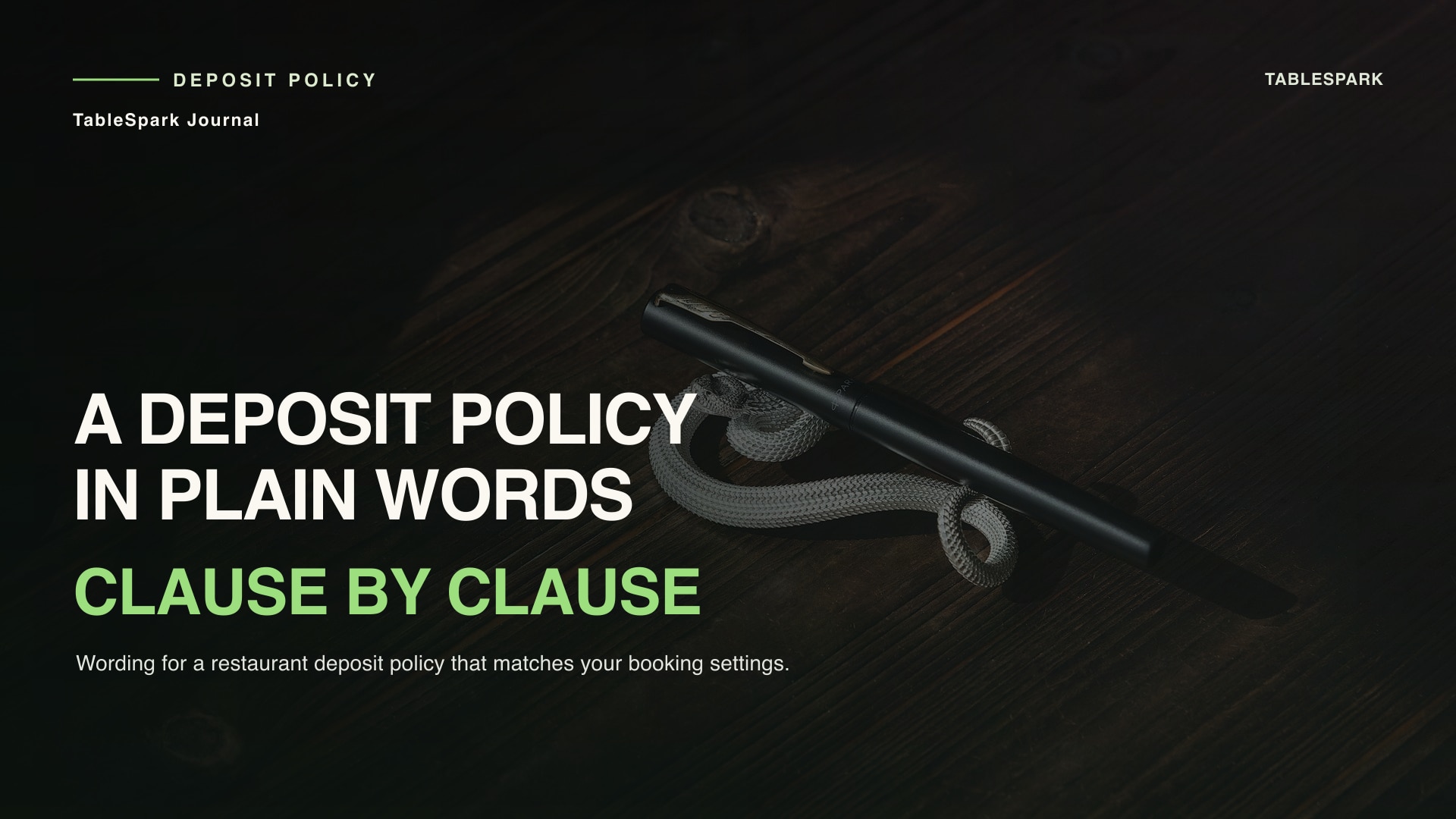 Restaurant Deposit Policy: Wording You Can Adapt