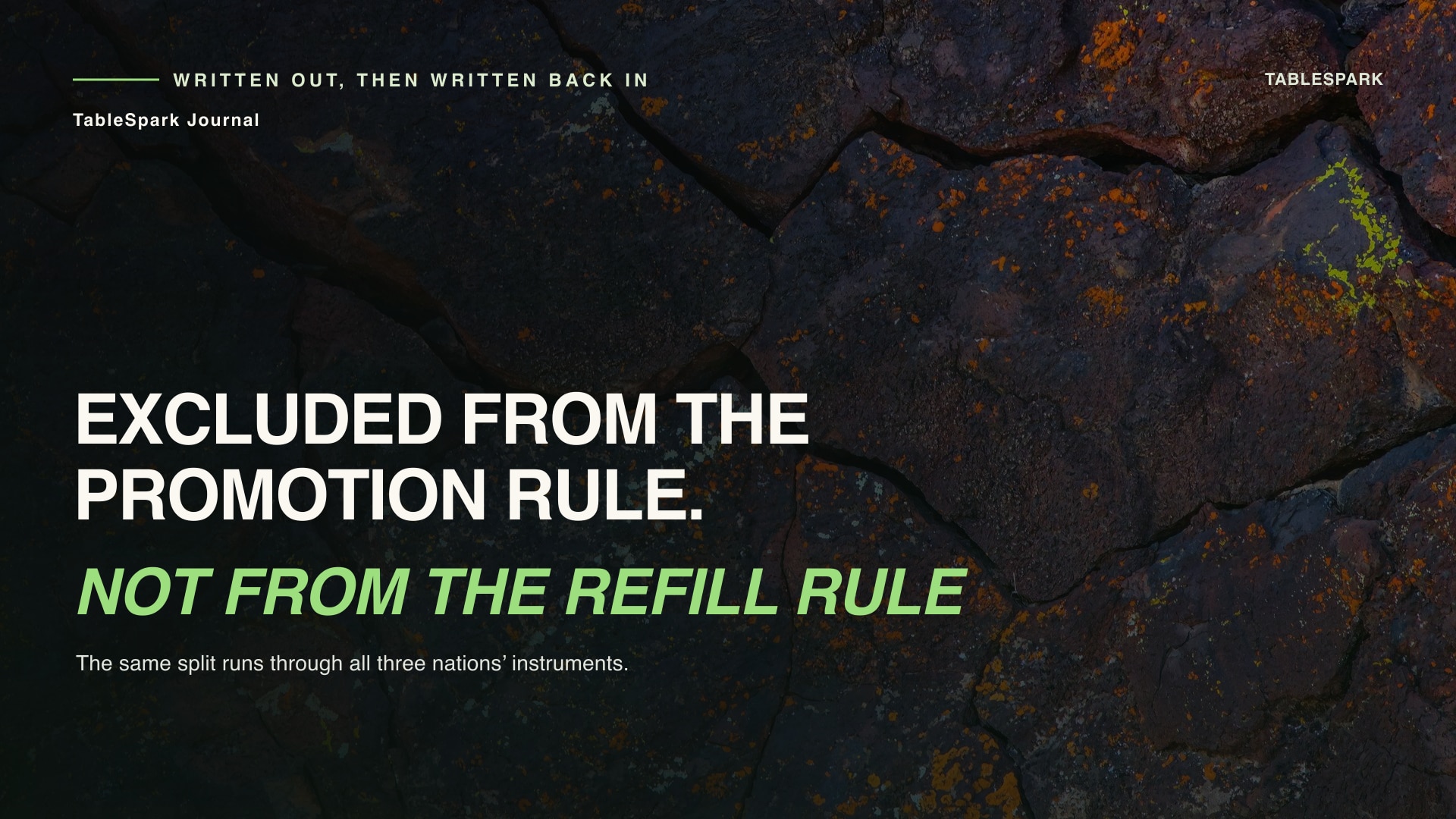 The free refill is the one promotion rule restaurants are not excluded from
