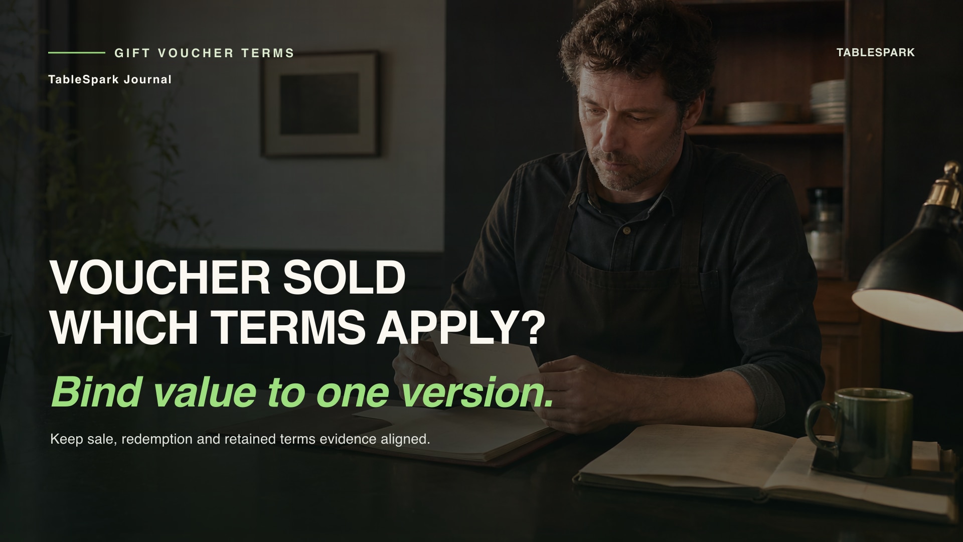 Restaurant Gift Voucher Terms: Version Check