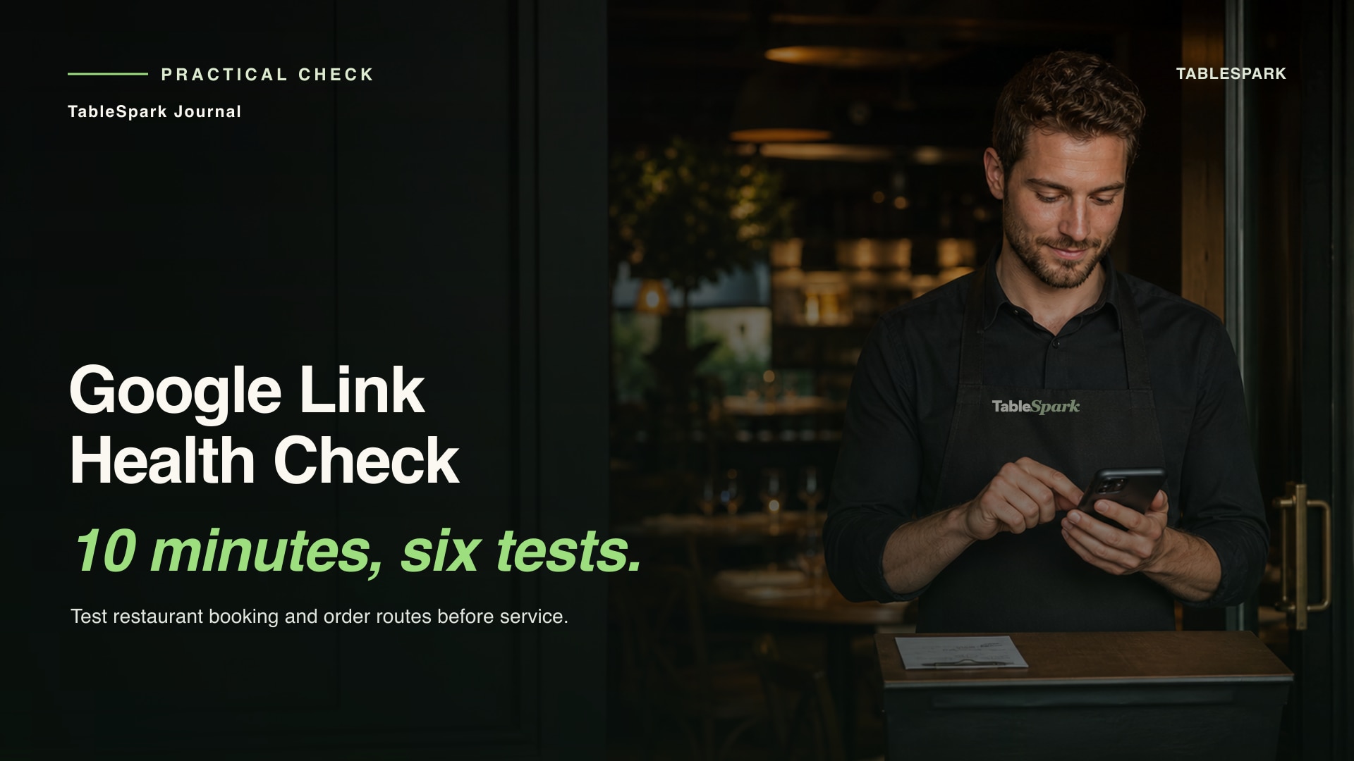 Restaurant Booking and Order Links on Google: A 10-Minute Health Check