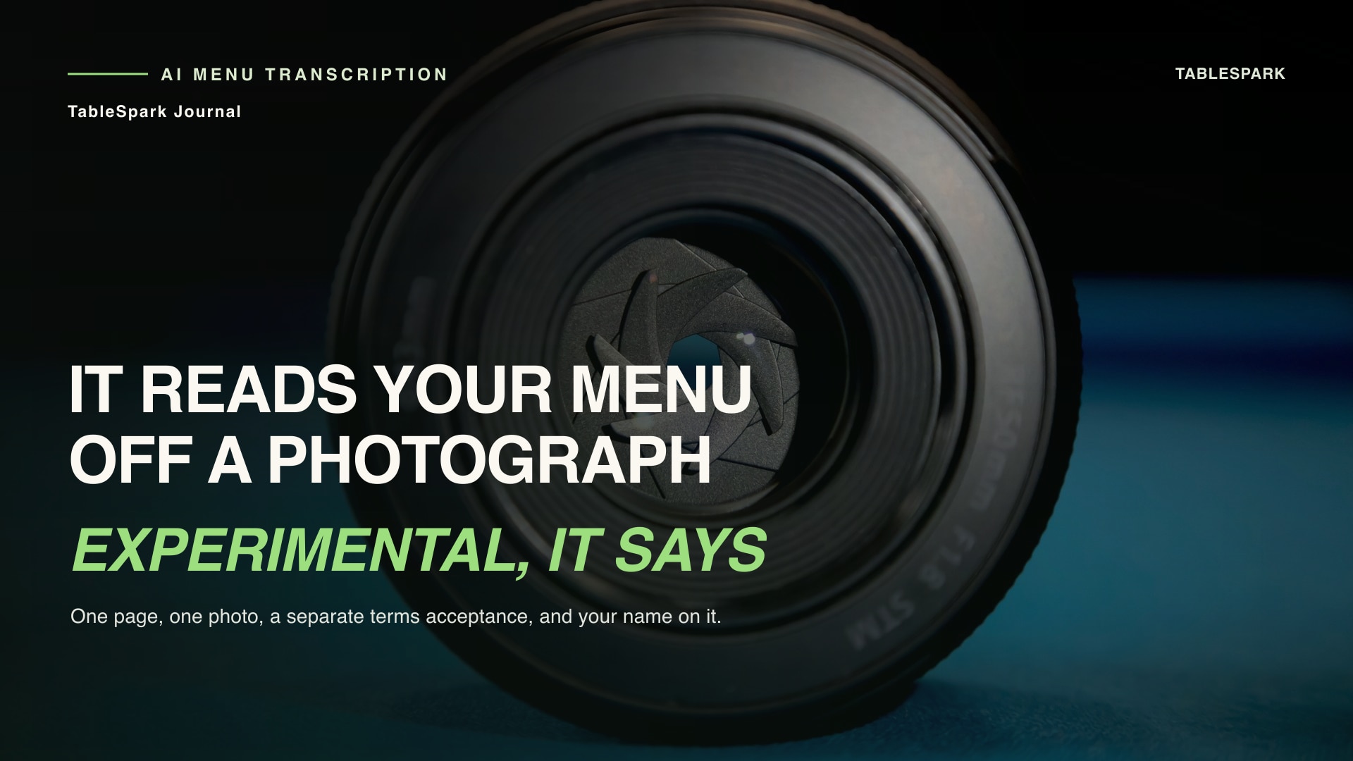 Google Will Read Your Menu Off a Photo. Its Own Page Calls That Experimental.