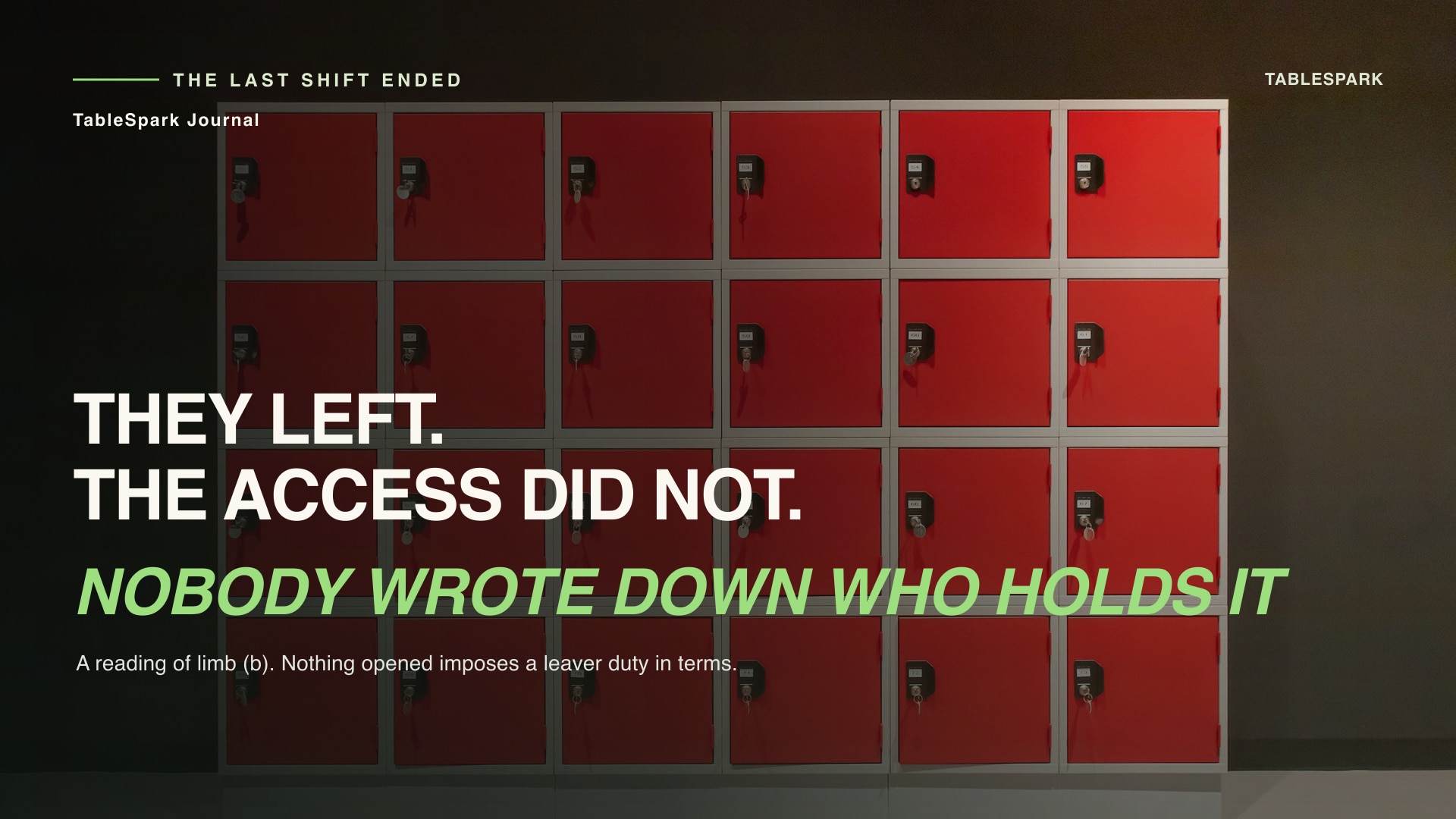 Who can still open the guest list: staff access to restaurant guest records after they leave