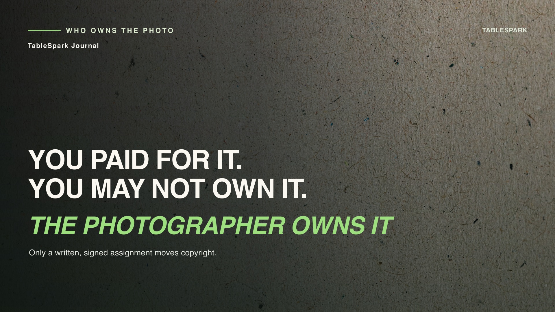 The photo you've used for three years might not be yours to keep