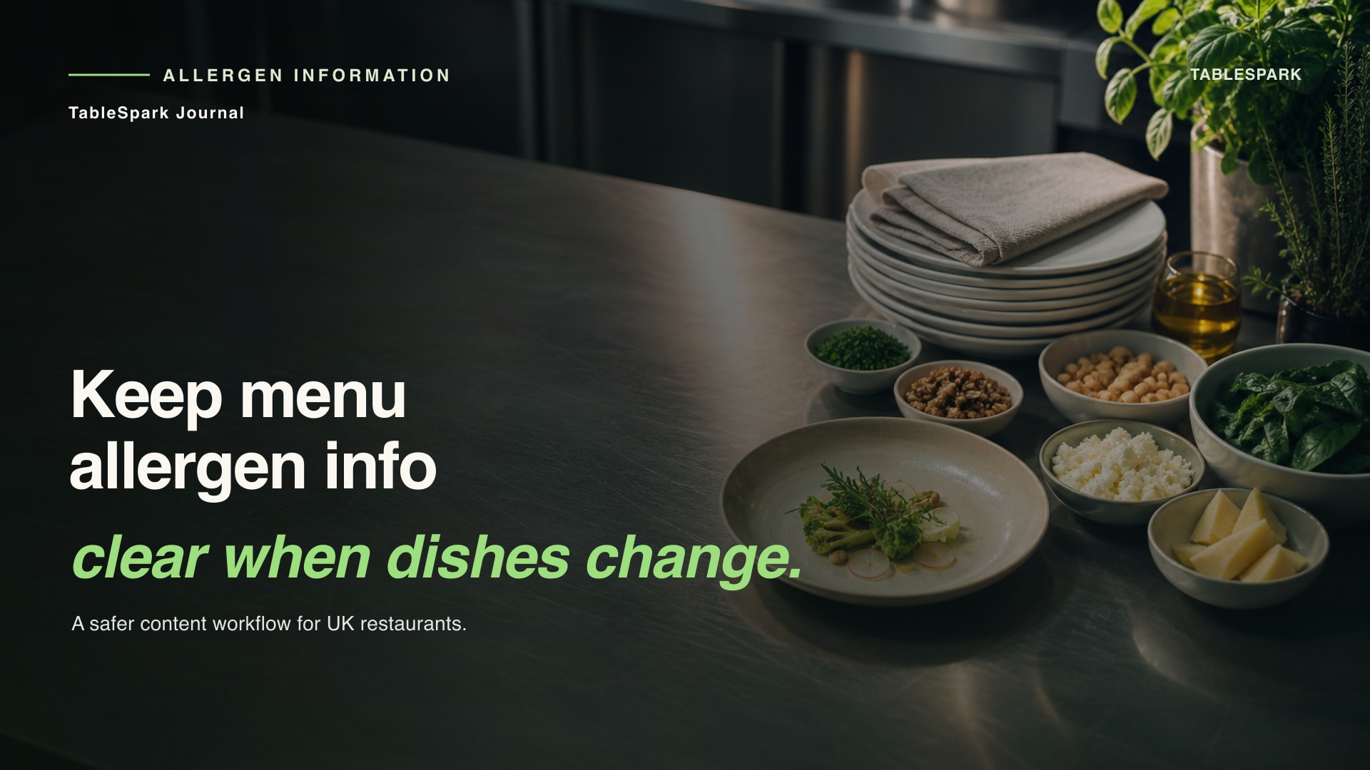 Restaurant Menu Allergen Information: Keep It Current