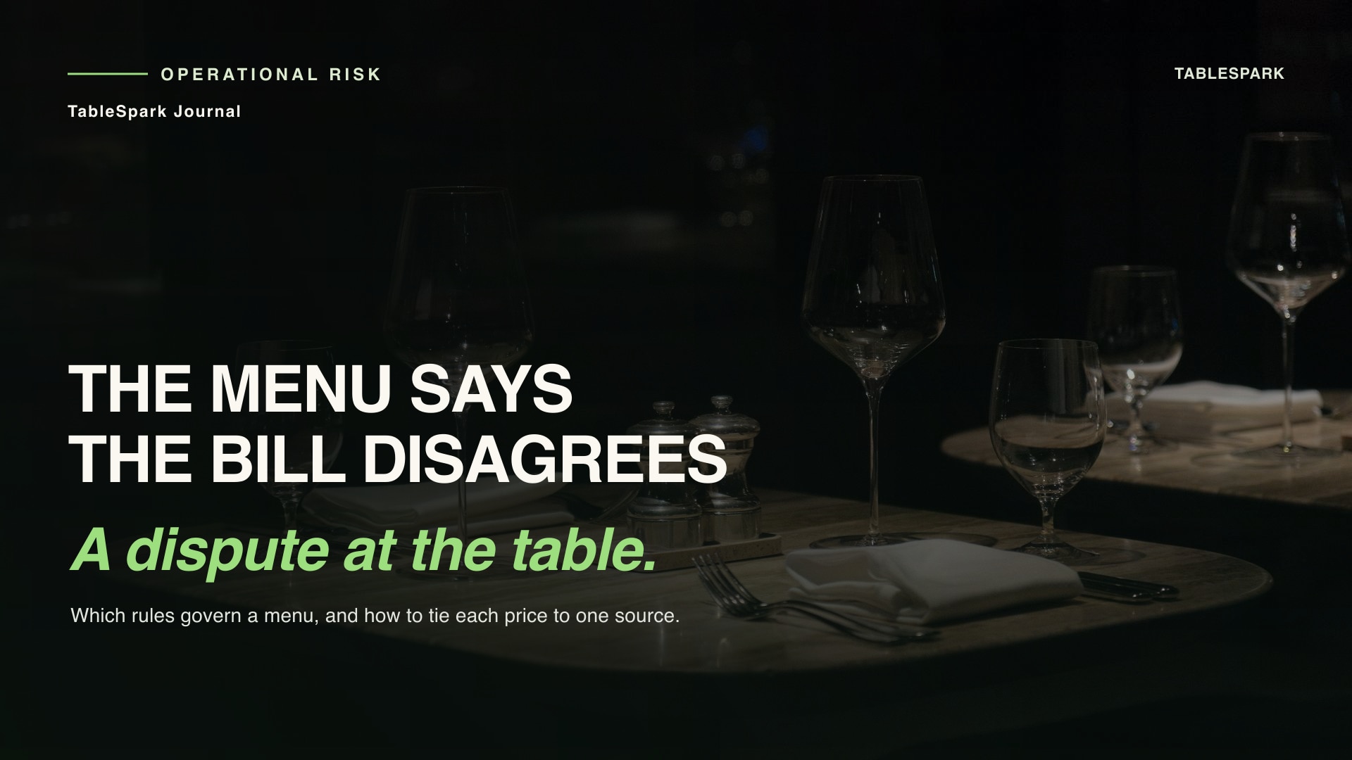Restaurant menu prices online: the law that actually governs them is not the one you think