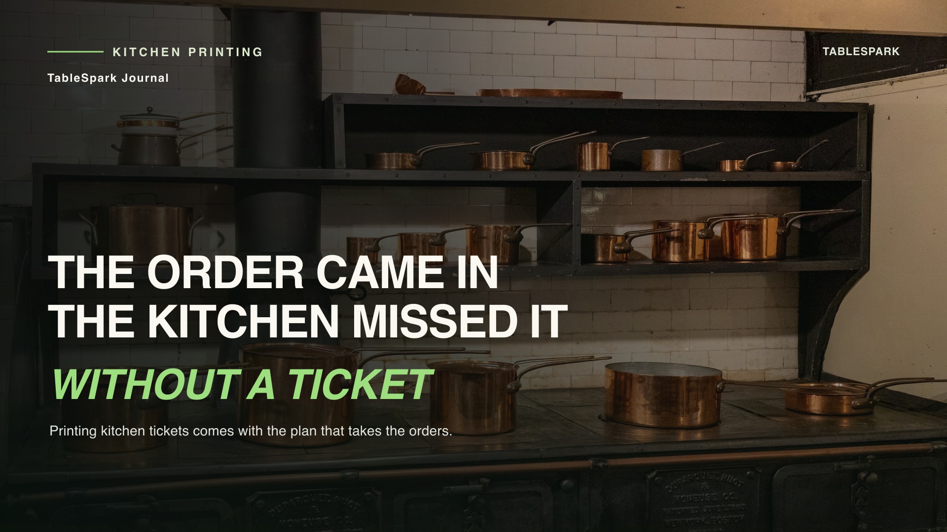 Does Online Ordering Need a Separate System to Print Kitchen Tickets?