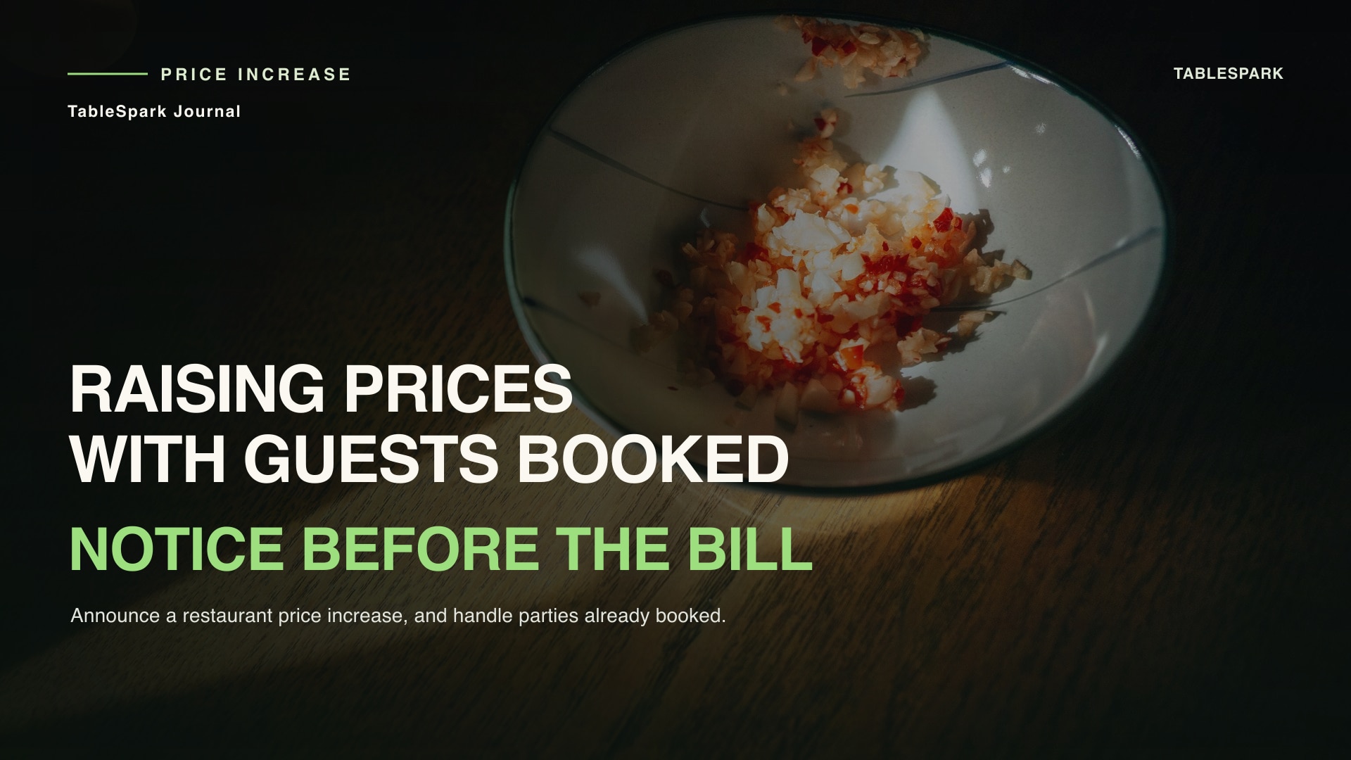 How to Announce a Restaurant Price Increase
