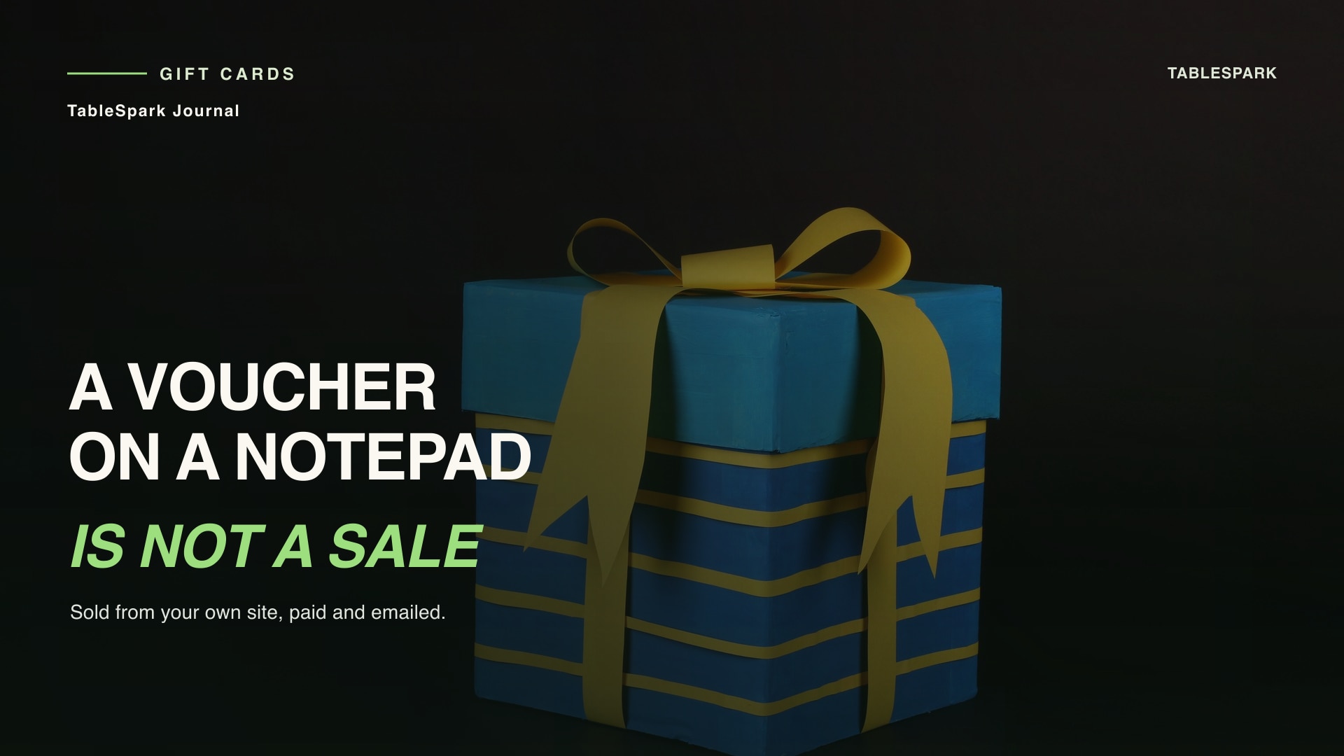 Selling a Gift Card From Your Own Site, Not a Paper IOU