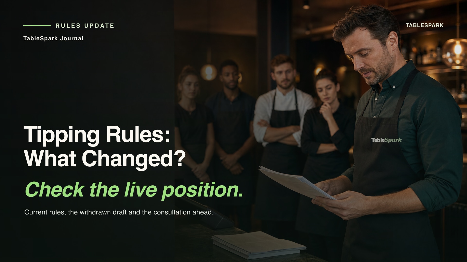 UK Restaurant Tipping Rules: What the 29 July 2026 Update Means