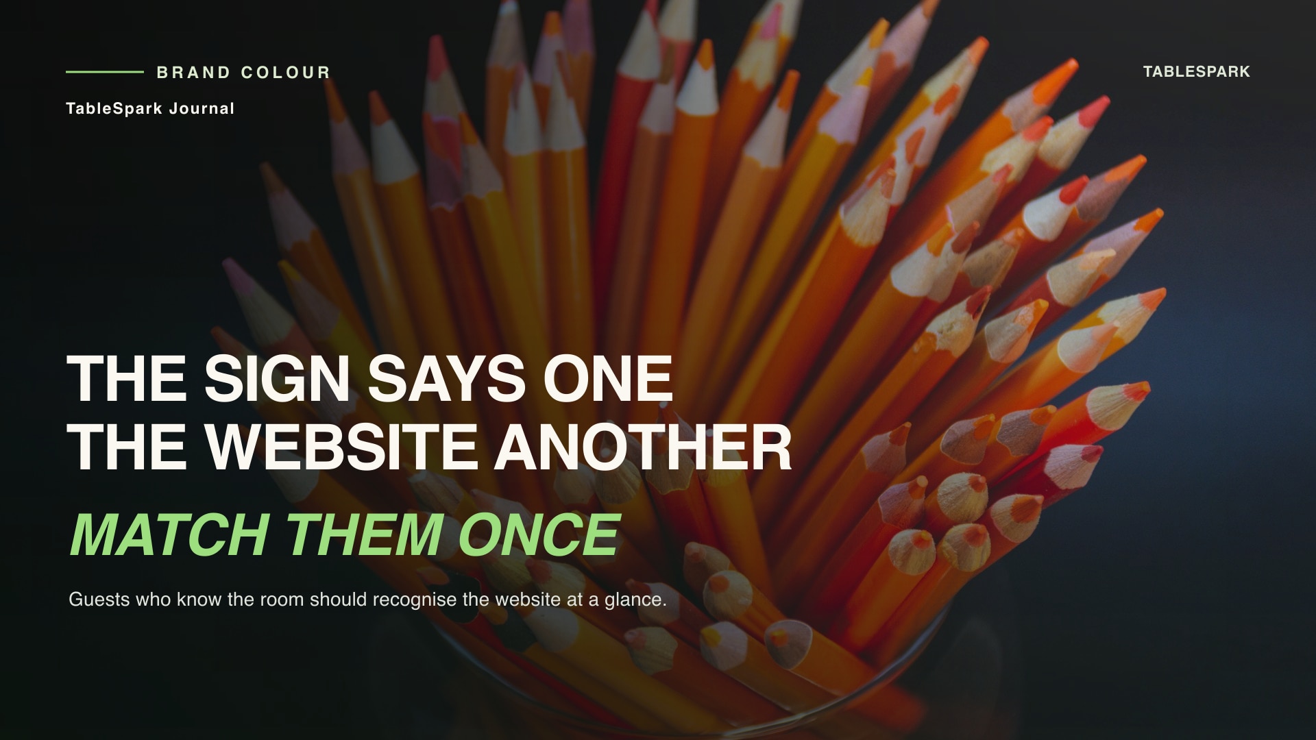 Match Your Restaurant Website's Colours to the Room Guests Walk Into