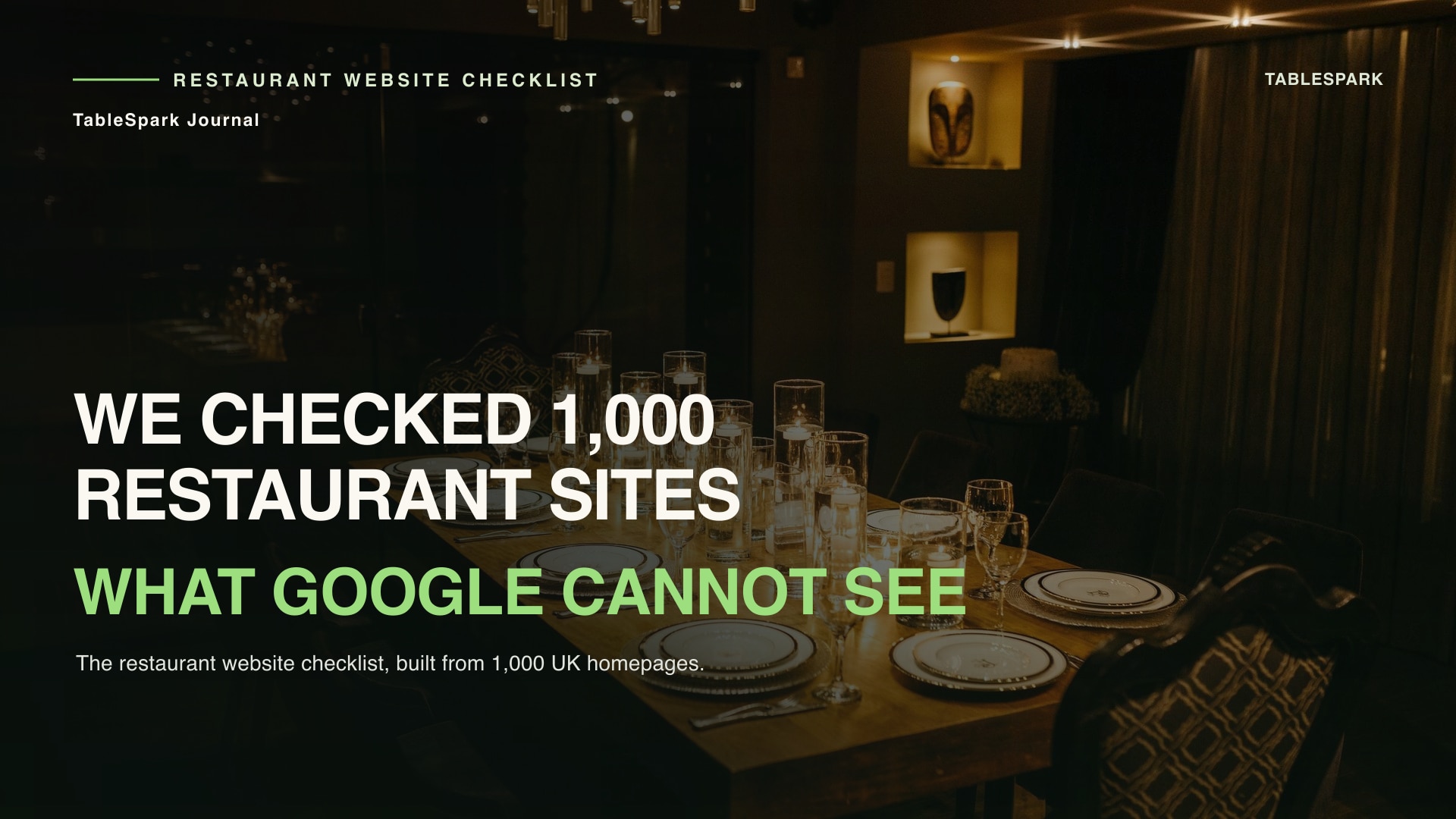 Restaurant Website Checklist for UK Owners