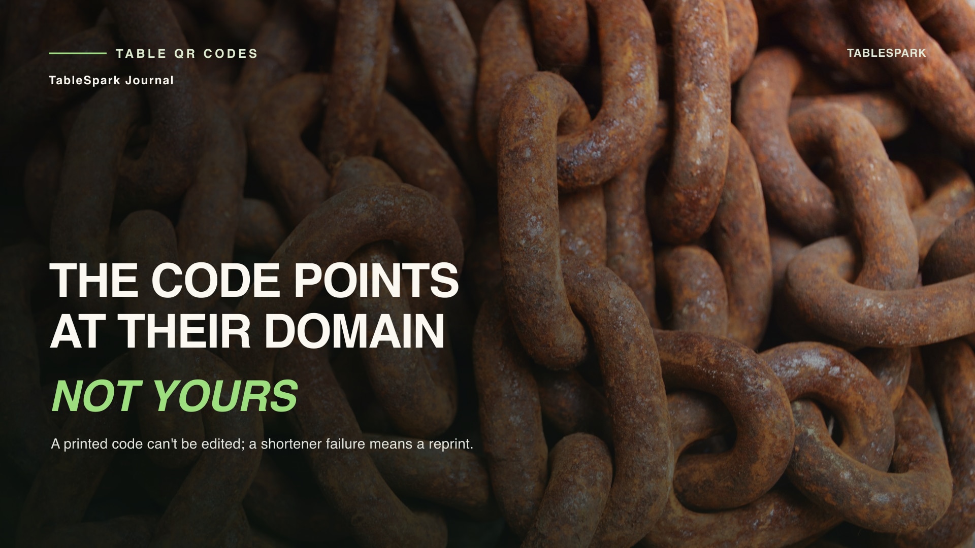The QR Code on Every Table Points at Someone Else's Domain