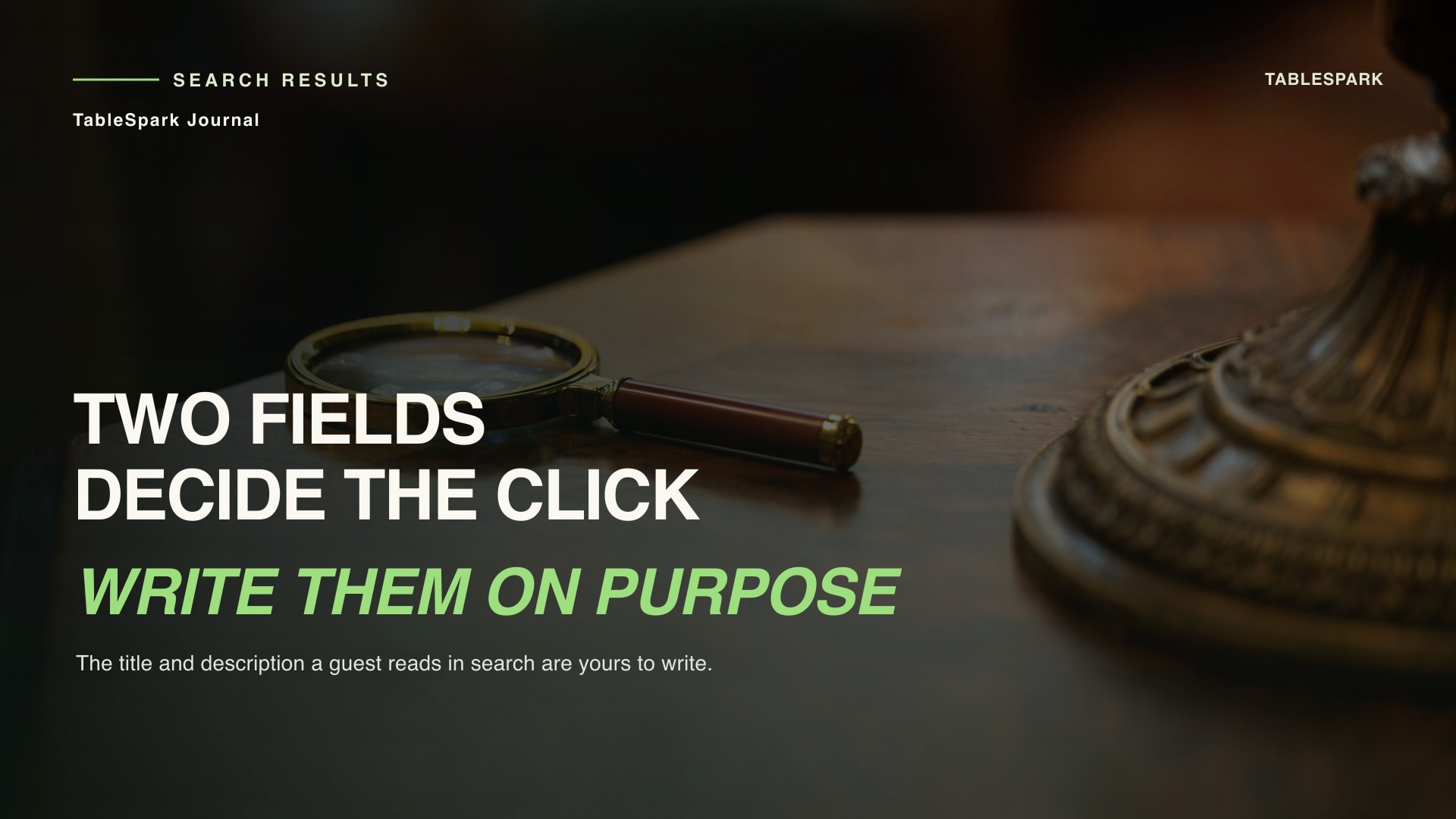 The Two Fields Behind Your Restaurant's Google Result