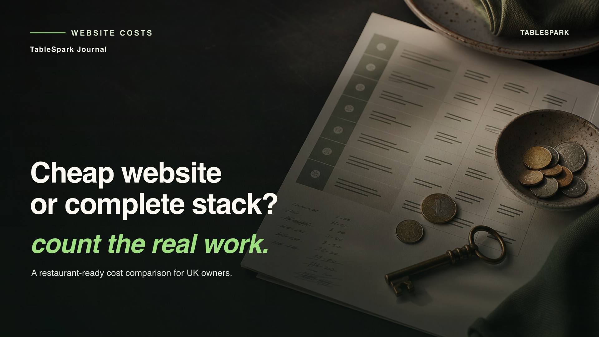 Restaurant Website Cost: Compare the Work, Not the Headline Price