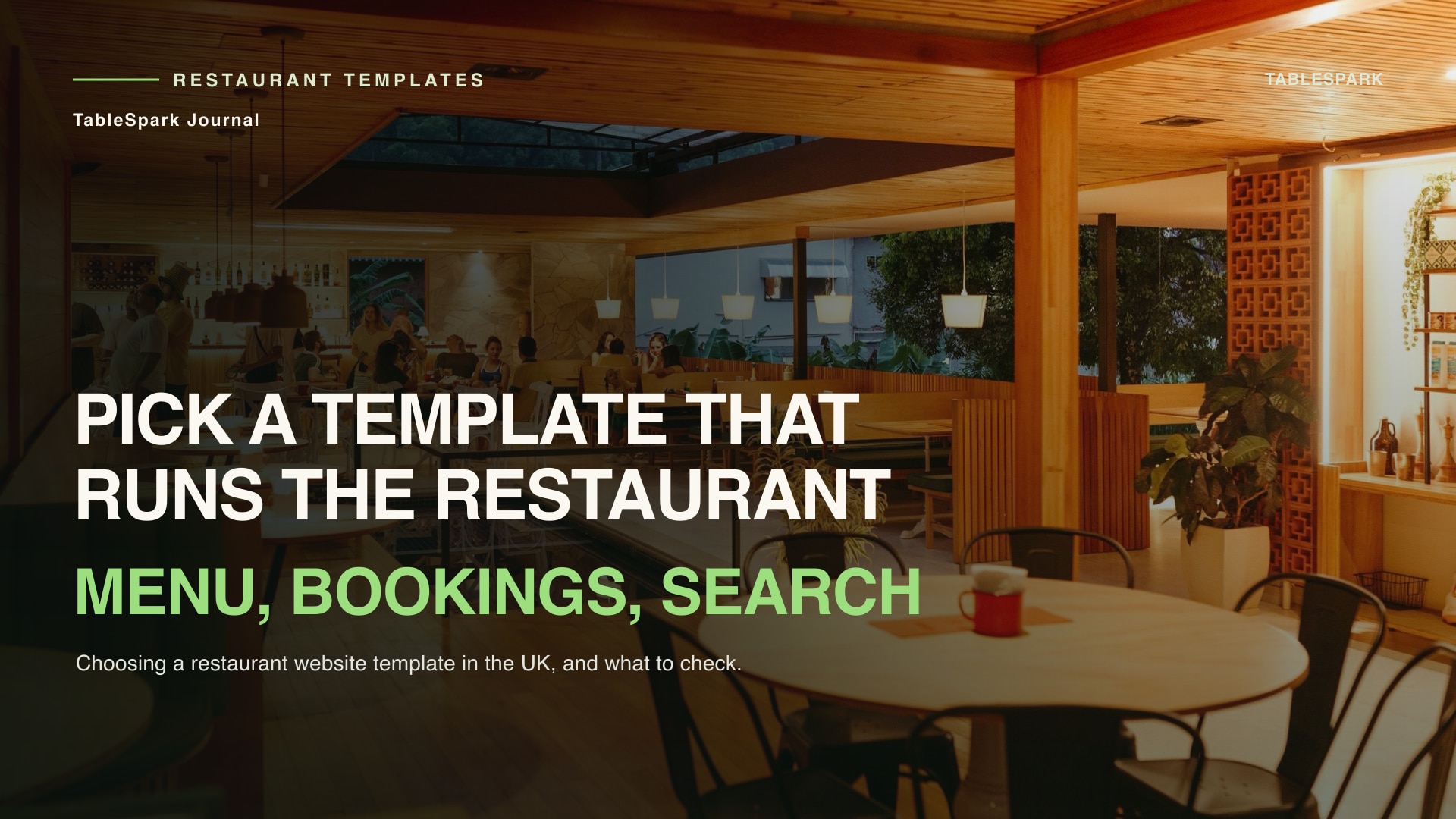 Choose a Restaurant Website Template in the UK