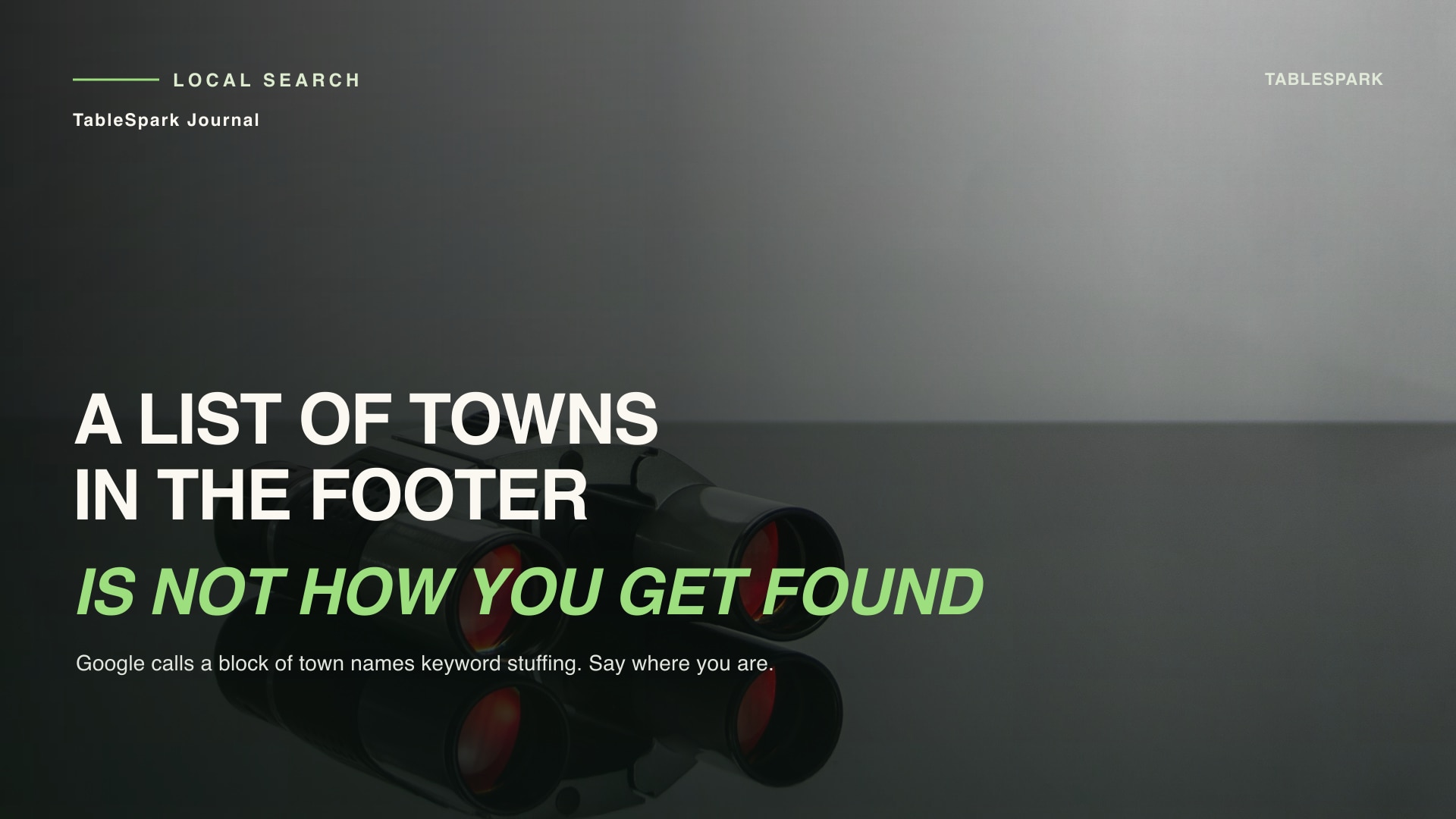 The Footer That Lists Every Nearby Town: What Google Calls Keyword Stuffing