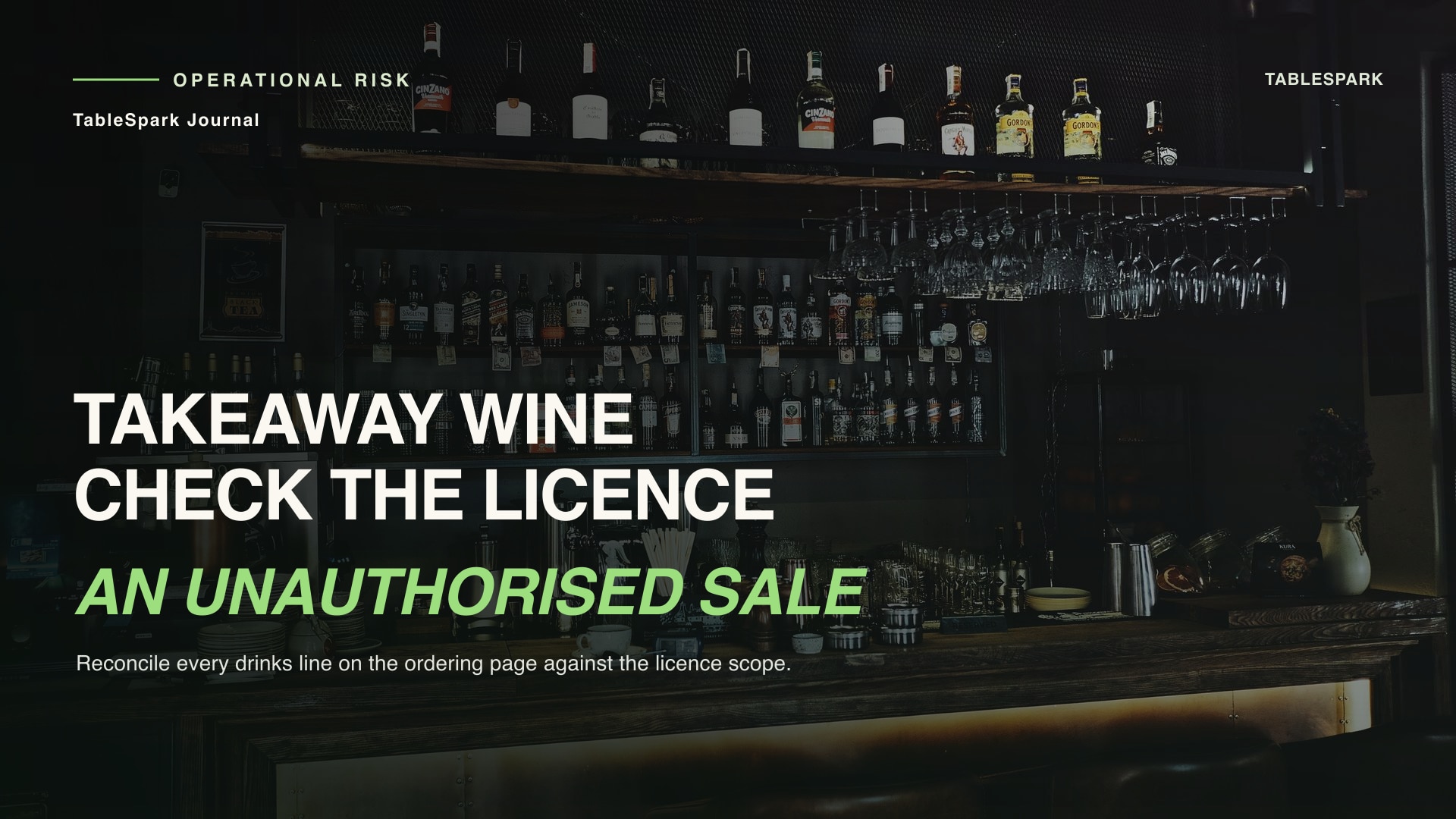 Your takeaway page still sells wine. Check the premises licence still covers off-sales.