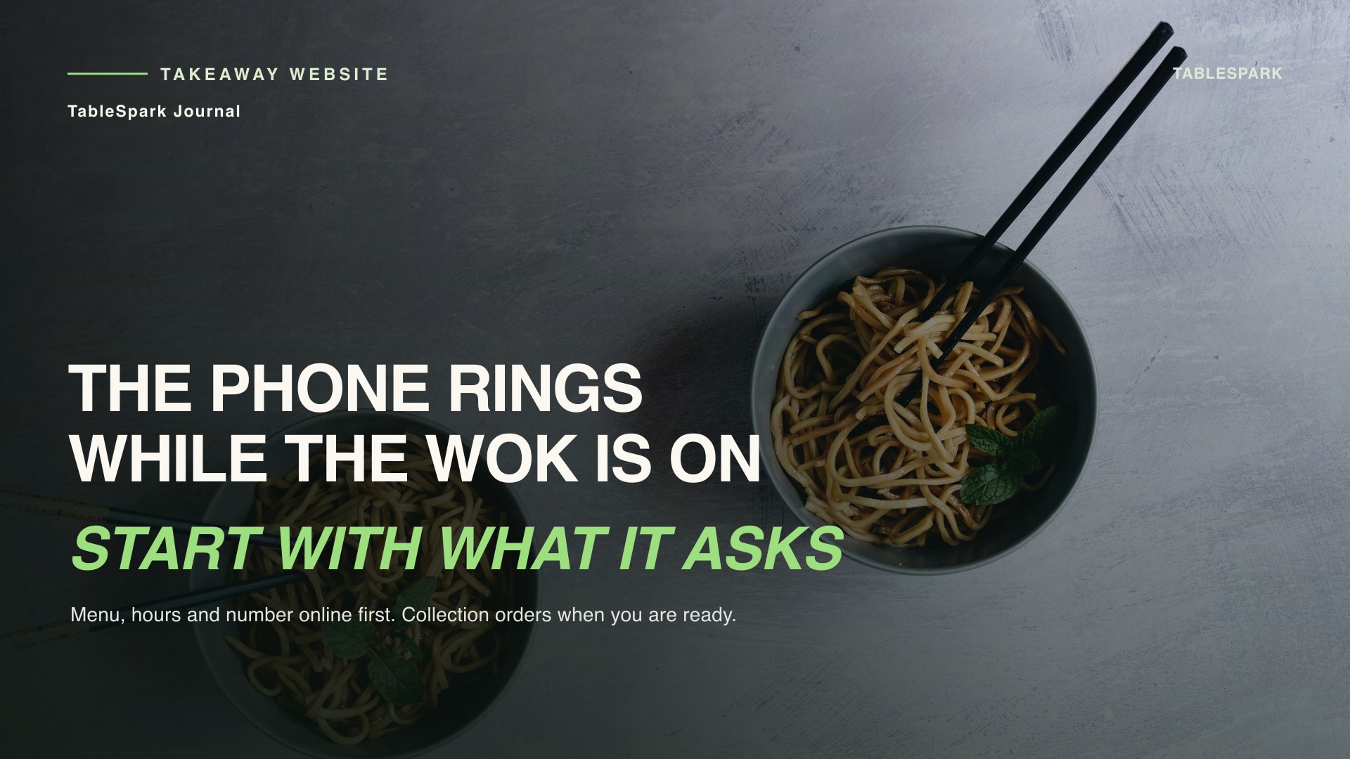 What a Phone-Order Takeaway Needs From a Website Builder on Day One