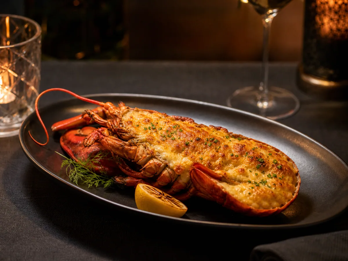 Native lobster Thermidor